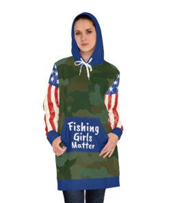Women's All Over Print Fishing Hoodie Dress