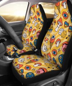 Retro Hippie Car Seat Covers