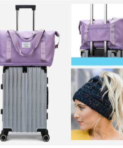 Pack-IT The Expandable Shoulder Bag™ and Ponytail Beanie Bundle