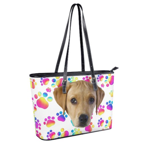 Paw Print Personalized Doggy Tote Bag